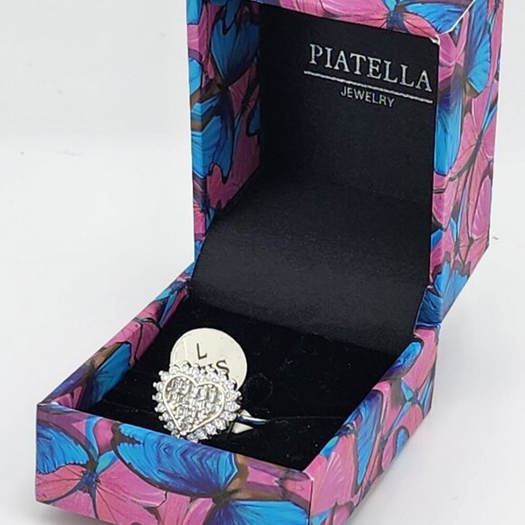 Brand New Gold Plated Heart Cz Stones Ring - Picture 10 of 10